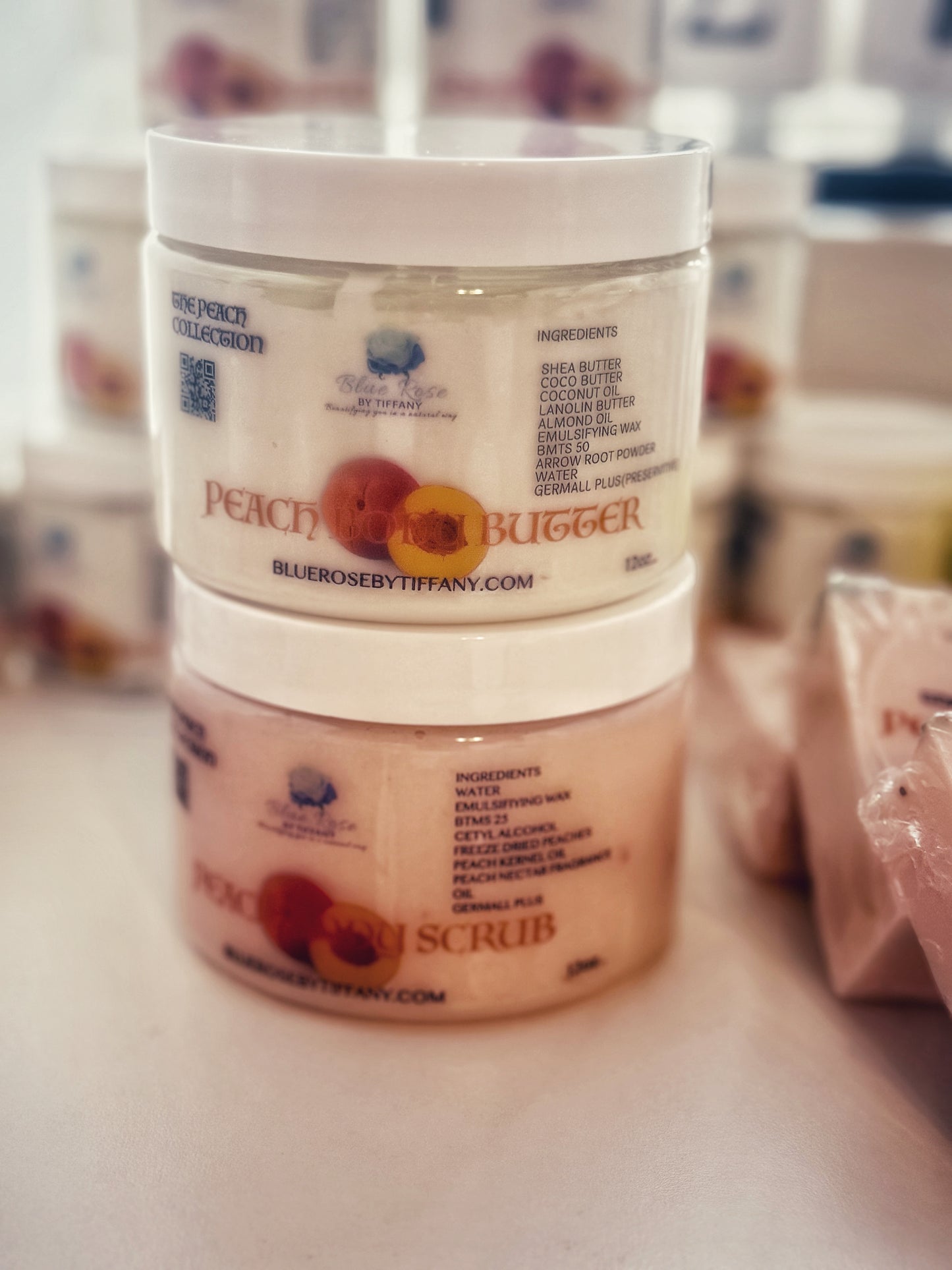 12.OZ PEACH SCRUB