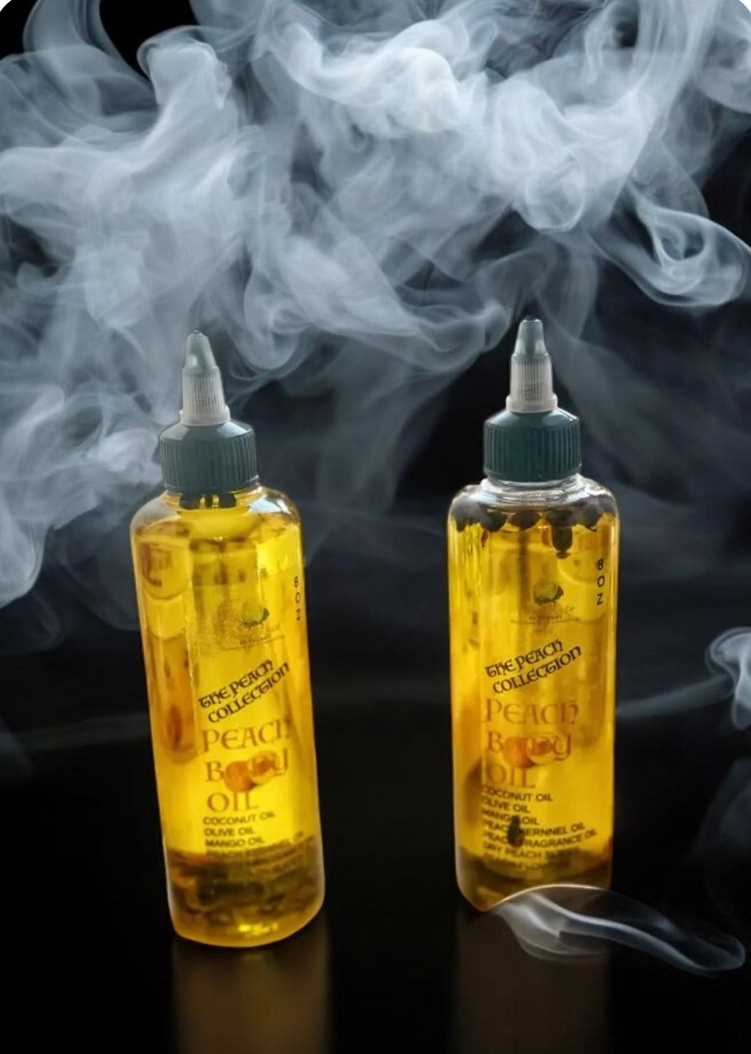 8 OZ PEACH BODY OIL