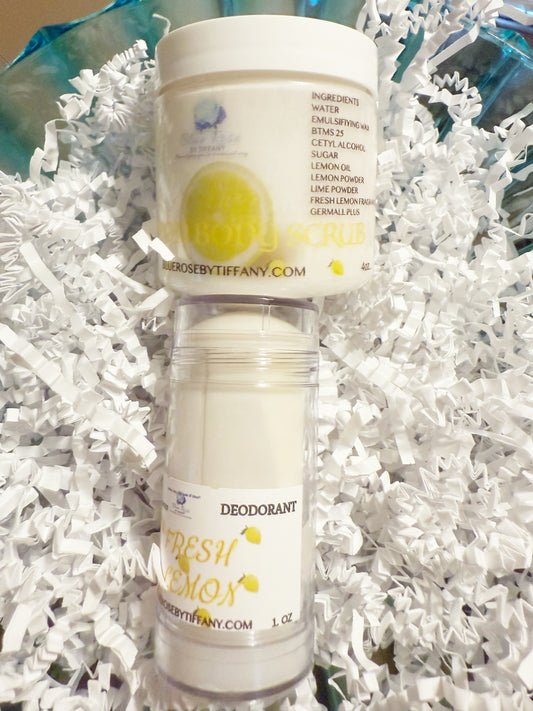 LEMON SCRUB AND DEODORANT
